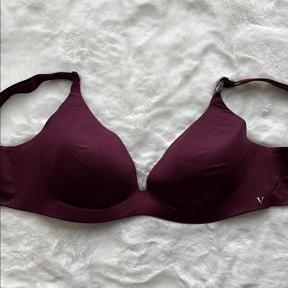 NWT Victorias Secret Lined Demi Wireless Bra Burgundy size 32DD - Picture 1 of 6